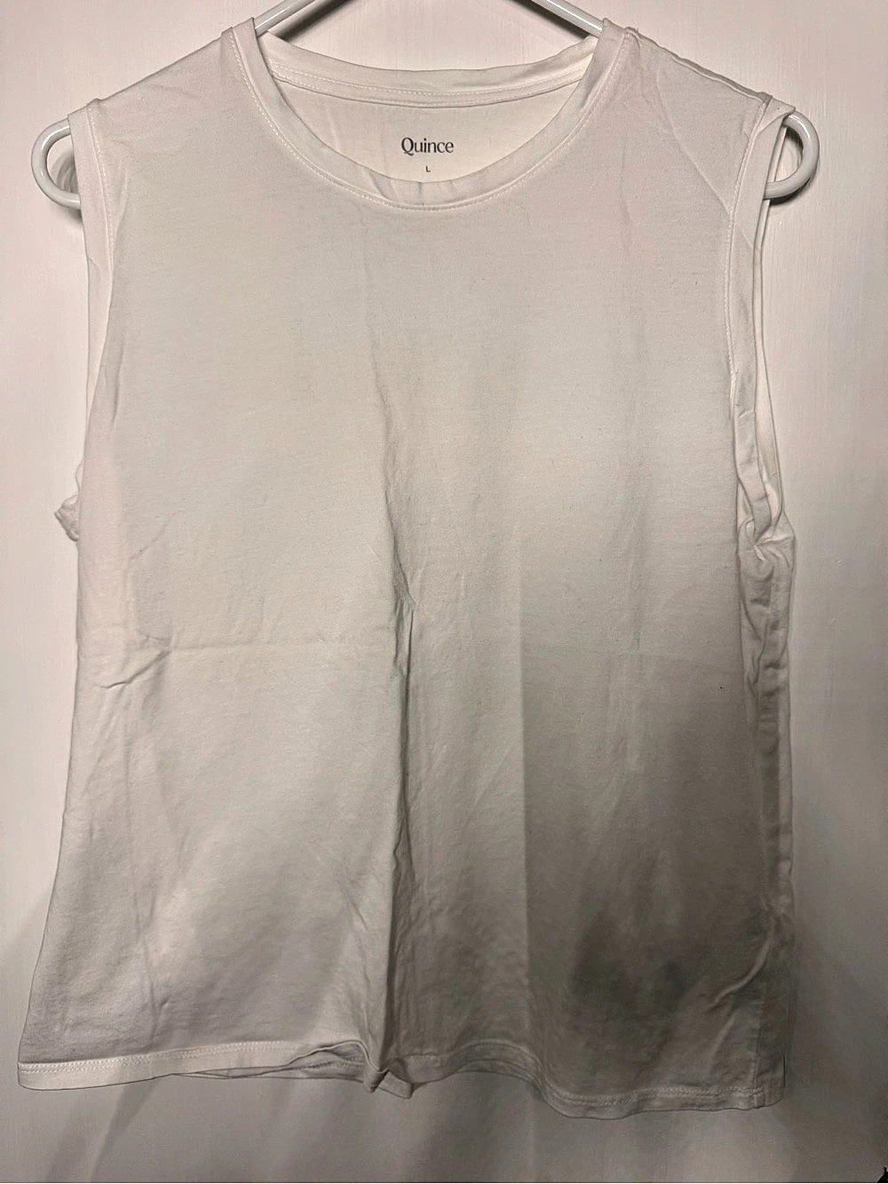 Quince Cotton Modal Muscle Tank Muscle Tee White Large